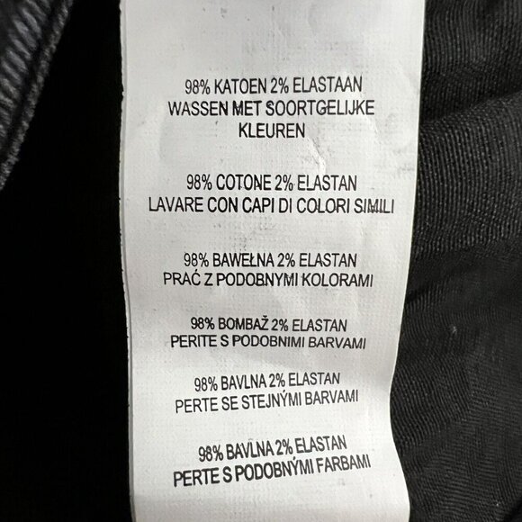 Denim & Co. Womens Distressed Five Pocket Skinny Jeans Black Size 4 - Picture 10 of 10